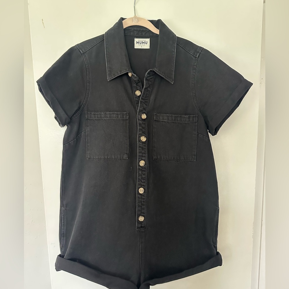 Show me your Mumu denim romper